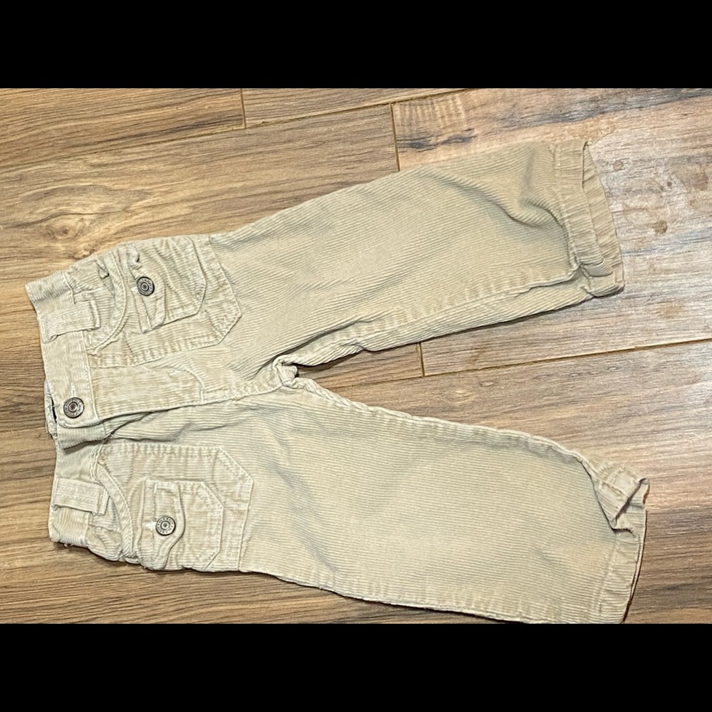 OLD NAVY GIRLS BEIGE INFANT CORDUROY PANTS